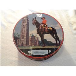 RCMP 8" Cookie/Candy tin can RARE