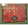 Image 2 : Huge Framed lot of (97) RCMP pins,patches 20x26
