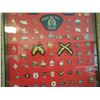 Image 3 : Huge Framed lot of (97) RCMP pins,patches 20x26