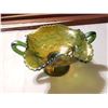 Image 1 : Carnival green glass bowl