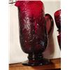 Image 2 : Princess Made Ruby red jug and 4 matching cups