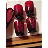 Image 3 : Princess Made Ruby red jug and 4 matching cups