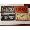 Image 1 : lot fof 4 Saskatchewan License Plates