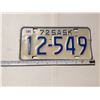 Image 1 : 1972 Sasakatchewan Motorcycle License Plate