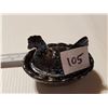 Image 1 : hen on a nest 2.5 inch  dark carnival glass