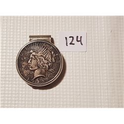 1923 lor of US silver dollar money clip
