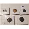 Image 1 : Lot of 5 Nazi Germany coins (RARE golden coin)