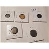 Image 5 : Lot of 5 Nazi Germany coins (RARE golden coin)