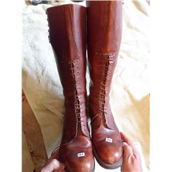 High brown RCMP boots size 12
