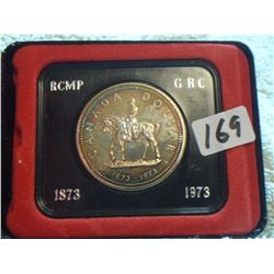1973 RCMP silver dollar