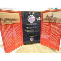 1998 RCMP silver dollar with pin