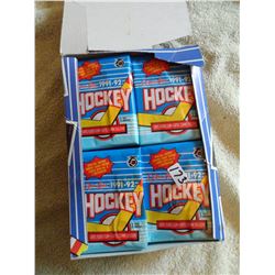 Full box bubble gum 1991 hockey cards