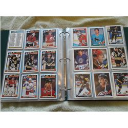 Full album of 1991 o pee chee hockey cards