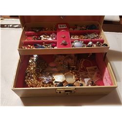 Jewellery box with costume jewellery