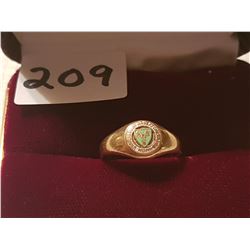 Gold 10k ladies ring (university of Saskatchewan size 5+) *not evaluated