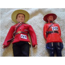 2 RCMP figurines