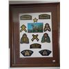 Image 1 : lot of RCMP patches framed