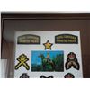 Image 4 : lot of RCMP patches framed