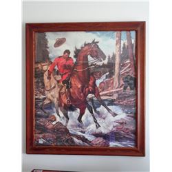 RCMP large poster framed