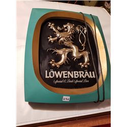 Vintage Lowenbrau light up beer sign