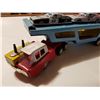 Image 1 : Vintage Japan Car Hauler 20" with 3 tin cars