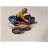 Image 1 : Wind up tin motorcycle with sidecar, REPO OLDER