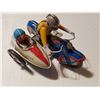 Image 2 : Wind up tin motorcycle with sidecar, REPO OLDER