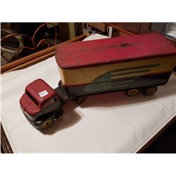 Large old truck with trailer 23"