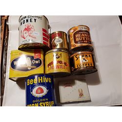 Collectible tin lot, various