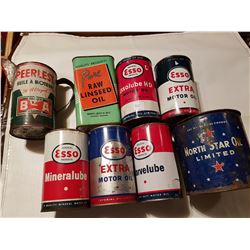 Collectibe tin lot (oil related )