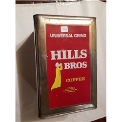 Hills Bros Coffee tin Saskatoon 20lb
