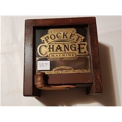 Pocket change machine piggy bank