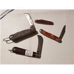 4 quality pocket knives
