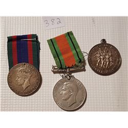 3 Canadian WWII medals