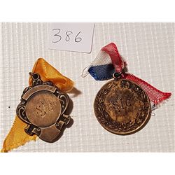 Sterling silver Ukranian medals unknown