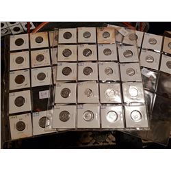 set 1934-1979 5 cent coins only missing one