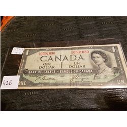 1954 devils face $1 bill