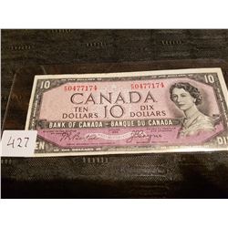 1954 devils face 10$ bill