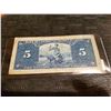 Image 2 : 1937 five dollar bill