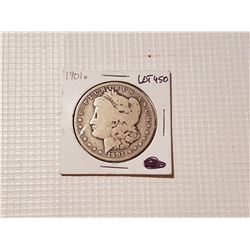 1901 Morgan silver dollar US