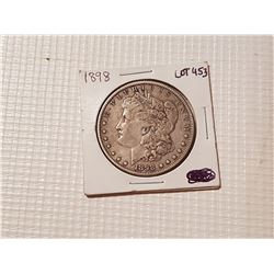 1898  Morgan silver dollar US