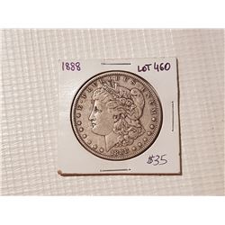 1888 Morgan silver dollar US
