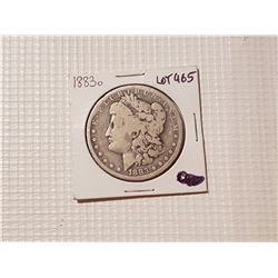 1883  Morgan silver dollar US