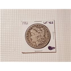 1882  Morgan silver dollar US