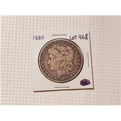 1880 Morgan silver dollar US