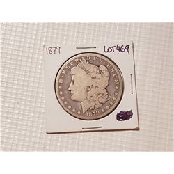 1879 Morgan silver dollar US