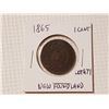 Image 1 : 1865 New Foundland 1 cent token