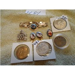 Rcmp Memoribilia, Sweetheart badge etc