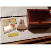 Image 4 : Wood box full of sewing items