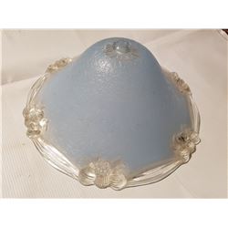 Old glass lighting cover, thick glass, nice